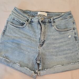 Vervet Blue Distressed Jean Shorts